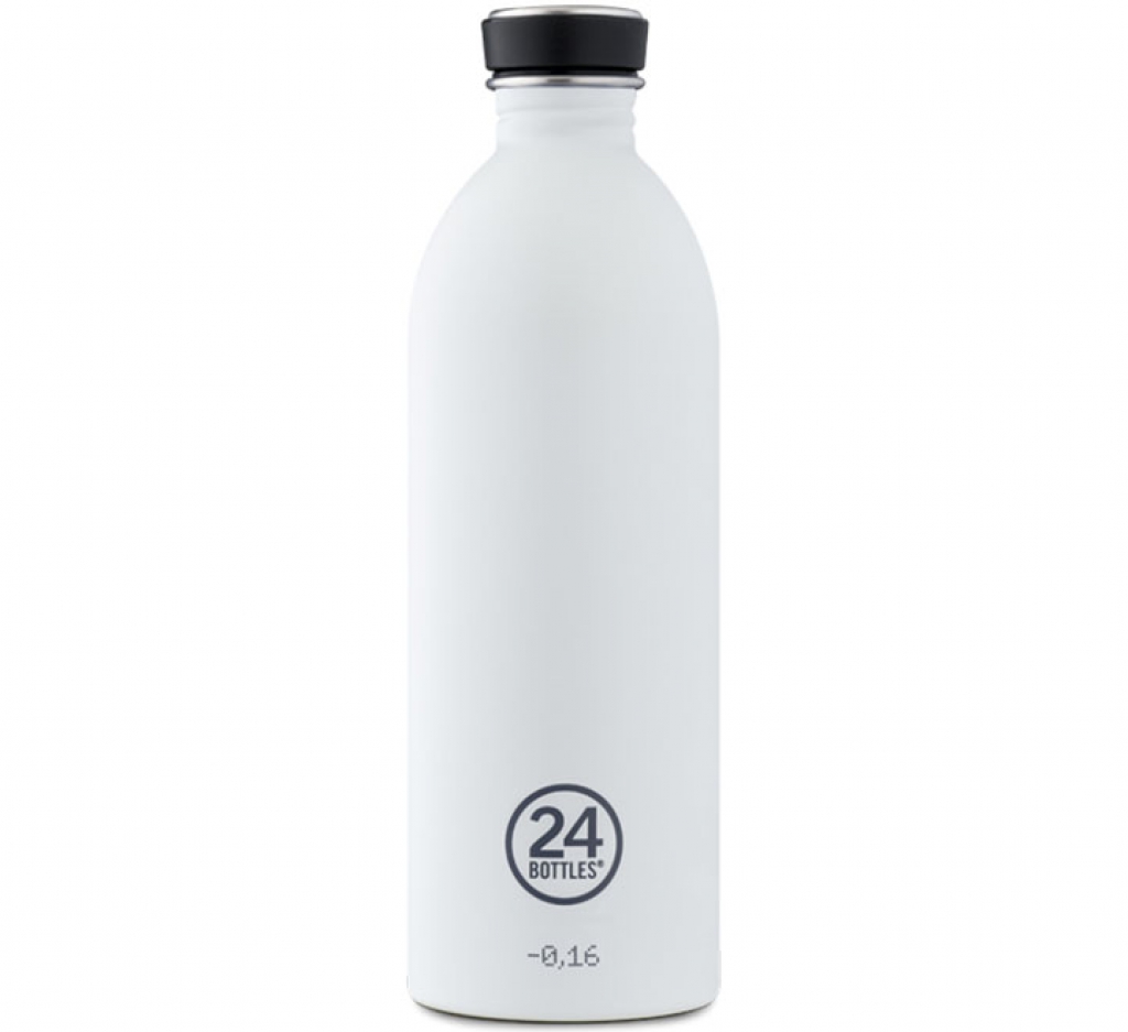 Bouteille acier inoxydable blanc 1 litre