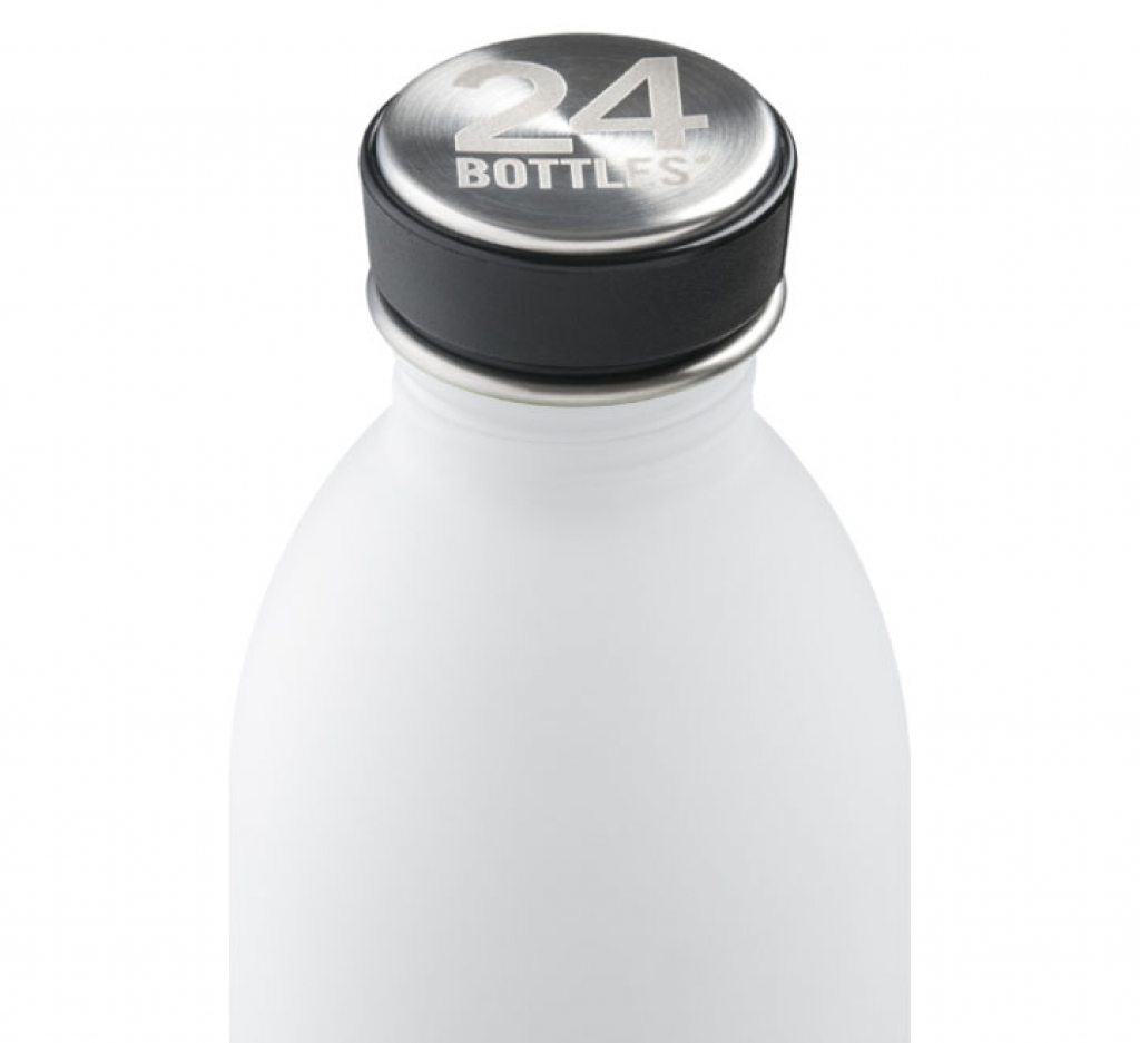 Bouteille acier inoxydable blanc 1 litre