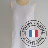 Robe en lin 3 trous - Blanc